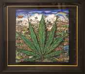Charles Fazzino 3D Art Charles Fazzino 3D Art Cannabis on My Mind